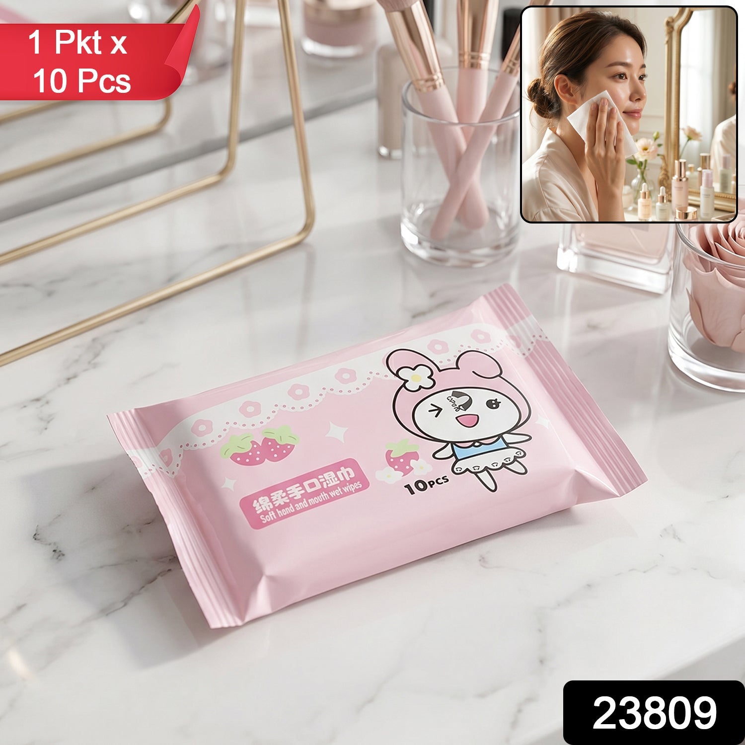 Wet Wipes for Kids Gentle & Portable Cleaning Solution - Side View
