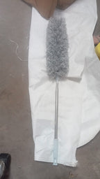 ALVENZA Microfiber Duster – 100-Inch Extendable Handle | Velvet Wipe