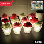 ALVENZA Rose Shaped Flameless LED Candles – Elegant Romantic Decor Set