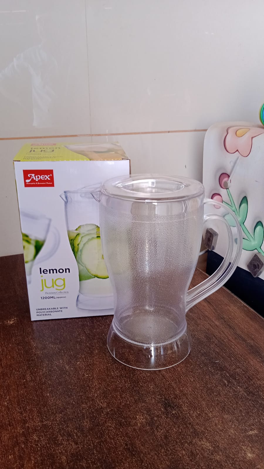 ALVENZA Lemon Jug – 1200ML Unbreakable Polycarbonate Pitcher