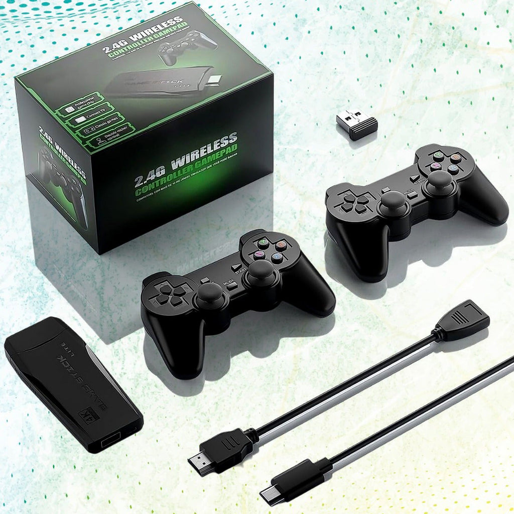 ALVENZA Wireless Gaming Console – 10,000+ Games, 4K HD Output | Spark Tots