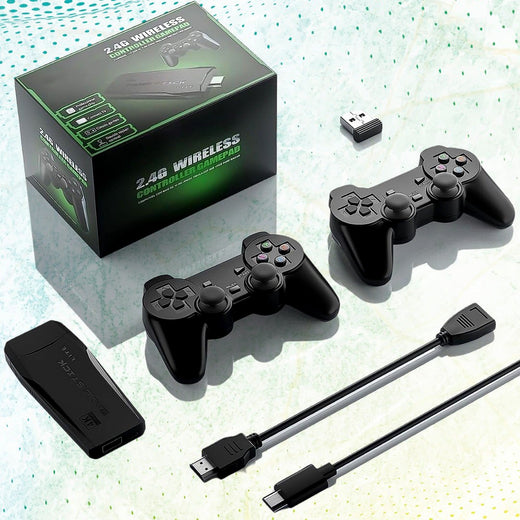 ALVENZA Wireless Gaming Console – 10,000+ Games, 4K HD Output | Spark Tots