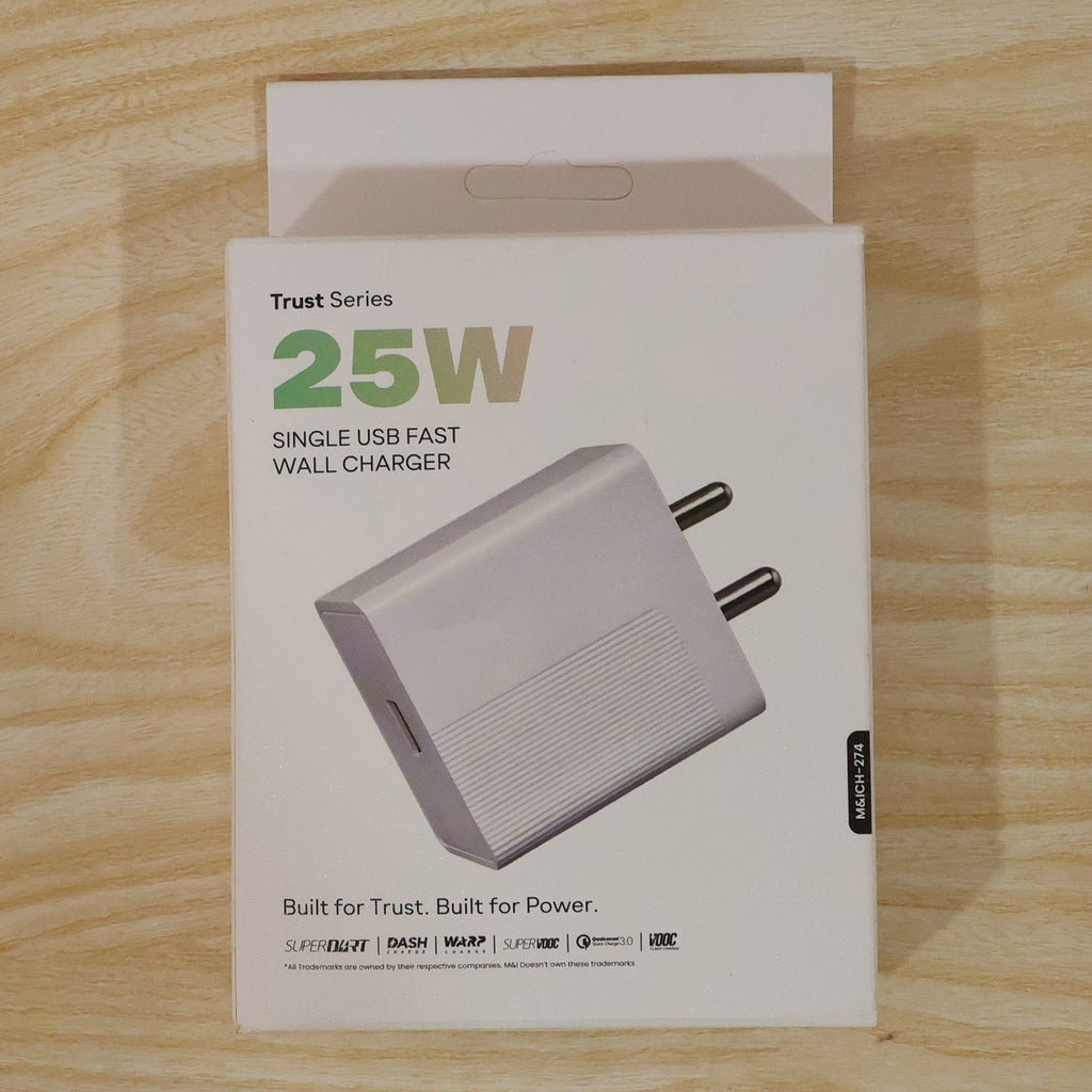 ALVENZA 25W Fast Charger – Quick Mobile Charging Wall Adapter