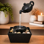 ALVENZA Levitating Teapot Water Fountain – Unique Floating Illusion Decor