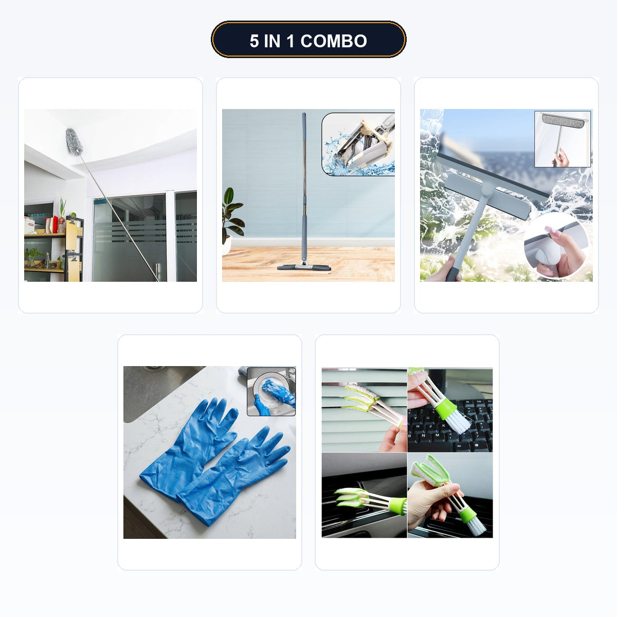 5 IN 1 COMBO - Complete Home Cleaning Kit