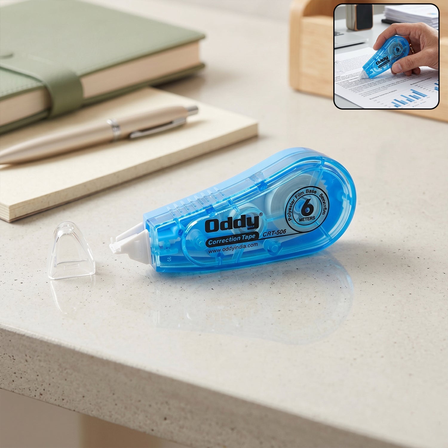 Correction Tape Smooth, dry, mess-free application for neat writing