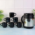 ALVENZA Insulated Thermos Flask with 6 Ceramic Cups – Keeps Drinks Hot