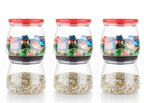 ALVENZA Airtight Storage Jars – Matka Shape, 900ml Set of 6 | Velvet Wheels
