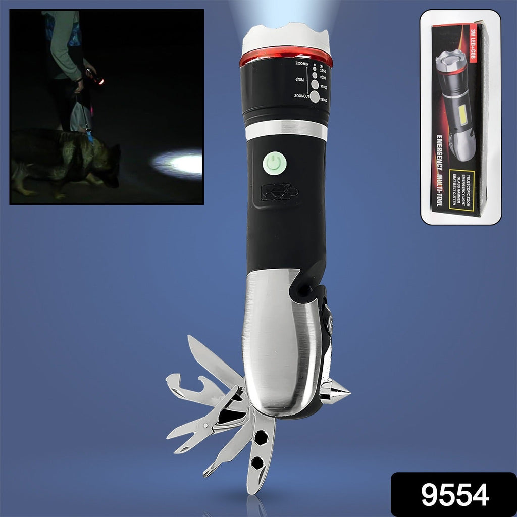 ALVENZA Multi Tool LED Flashlight – Emergency Torch & Kit | Poravar