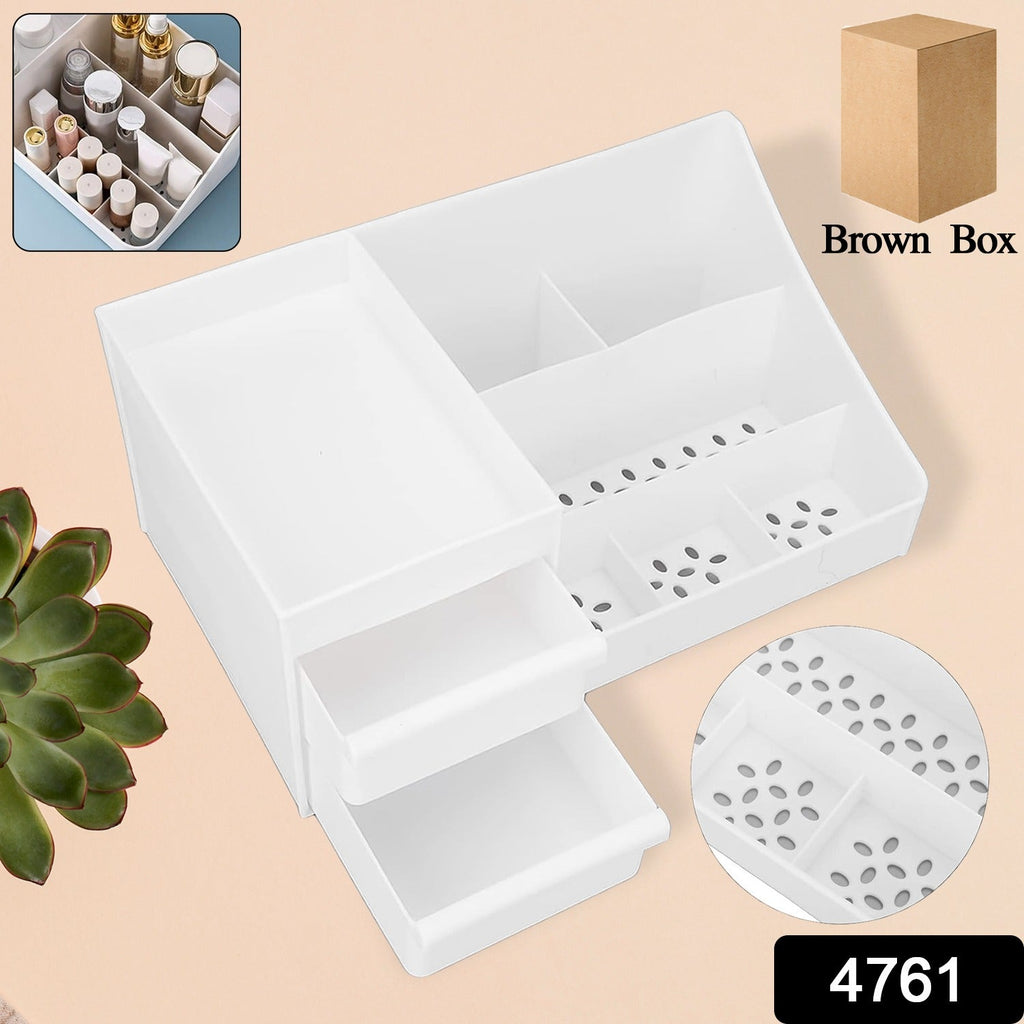 Desktop Cosmetic Storage Box – Large Capacity 9 Compartments | Organivo