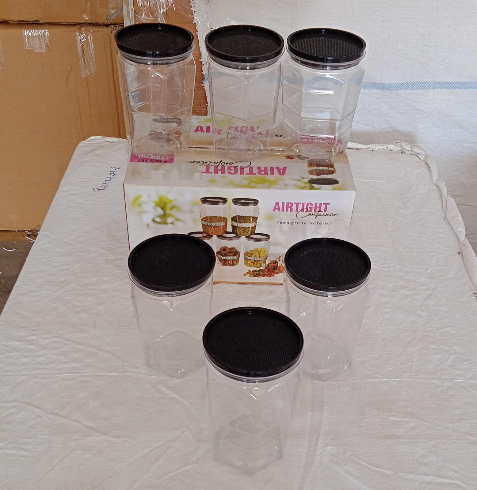 ALVENZA Air Tight Kitchen Storage Container – 1100ml Set of 6 | Velvet Wheels