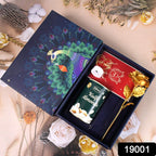 ALVENZA Valentine Gift Box – Heart Light, Chocolates & Golden Flower | Giftoiza