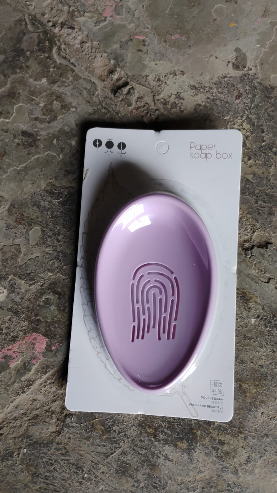 Soap Dish with Drain Double-Layer Self-Draining | VelvetBubbles - Detail View 7