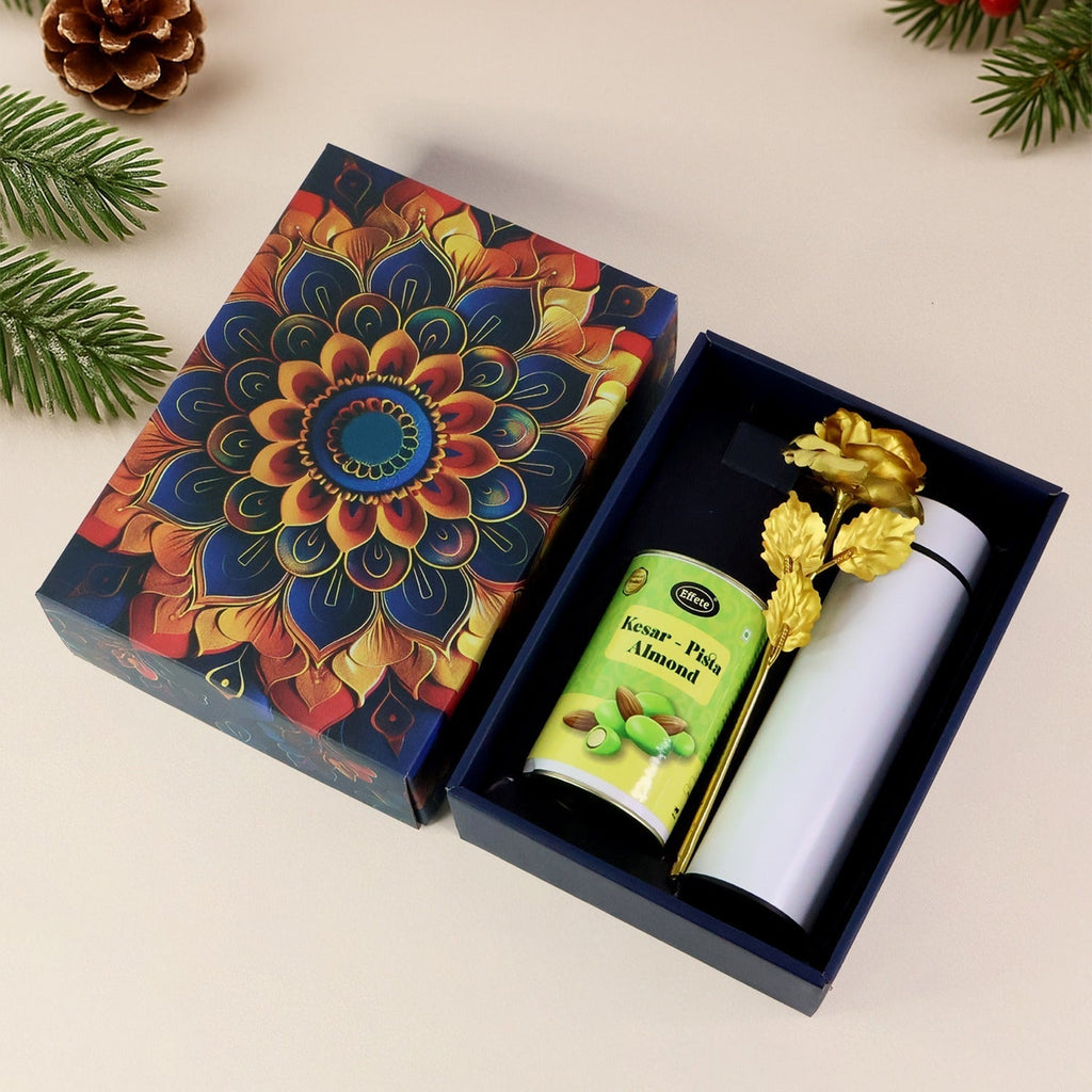 ALVENZA Personalized Water Bottle Gift Hamper – Premium Festive Set