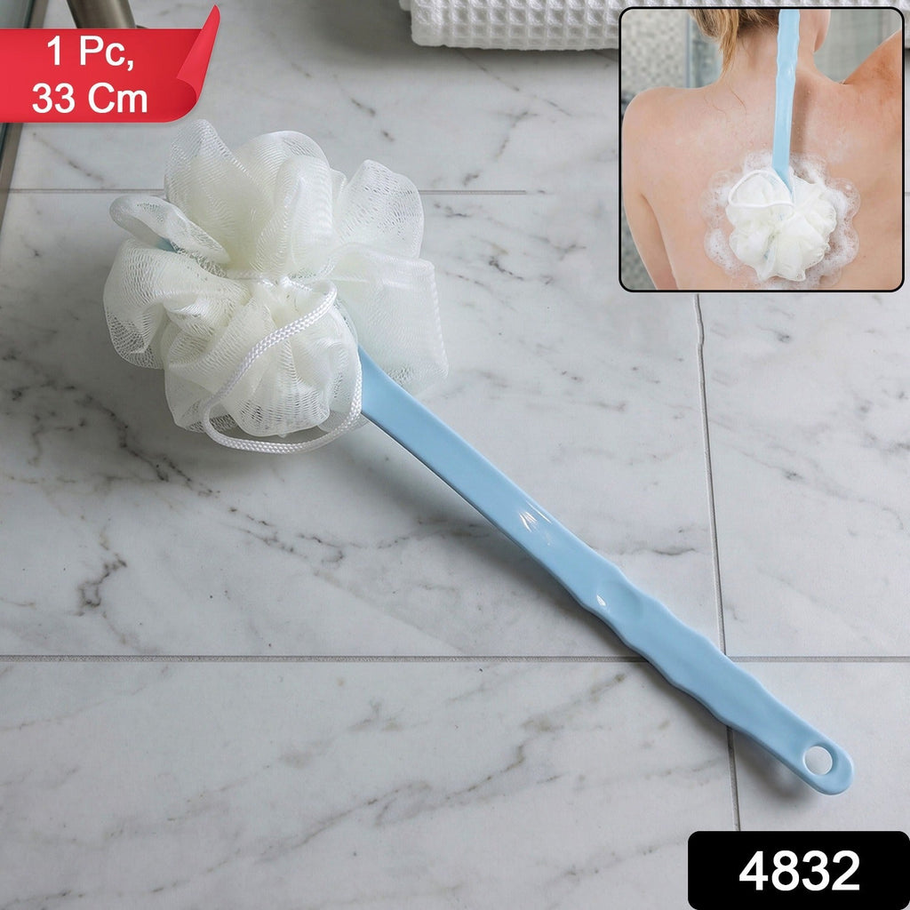 Long Handle Shower Brush Gentle Exfoliation for Deep Clean - Side View