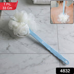 Long Handle Shower Brush Gentle Exfoliation for Deep Clean - Side View