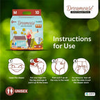 Dreamease Unisex Adult Diaper Pants with 4x Absorption Up to 8 Hrs Wetness Indicator