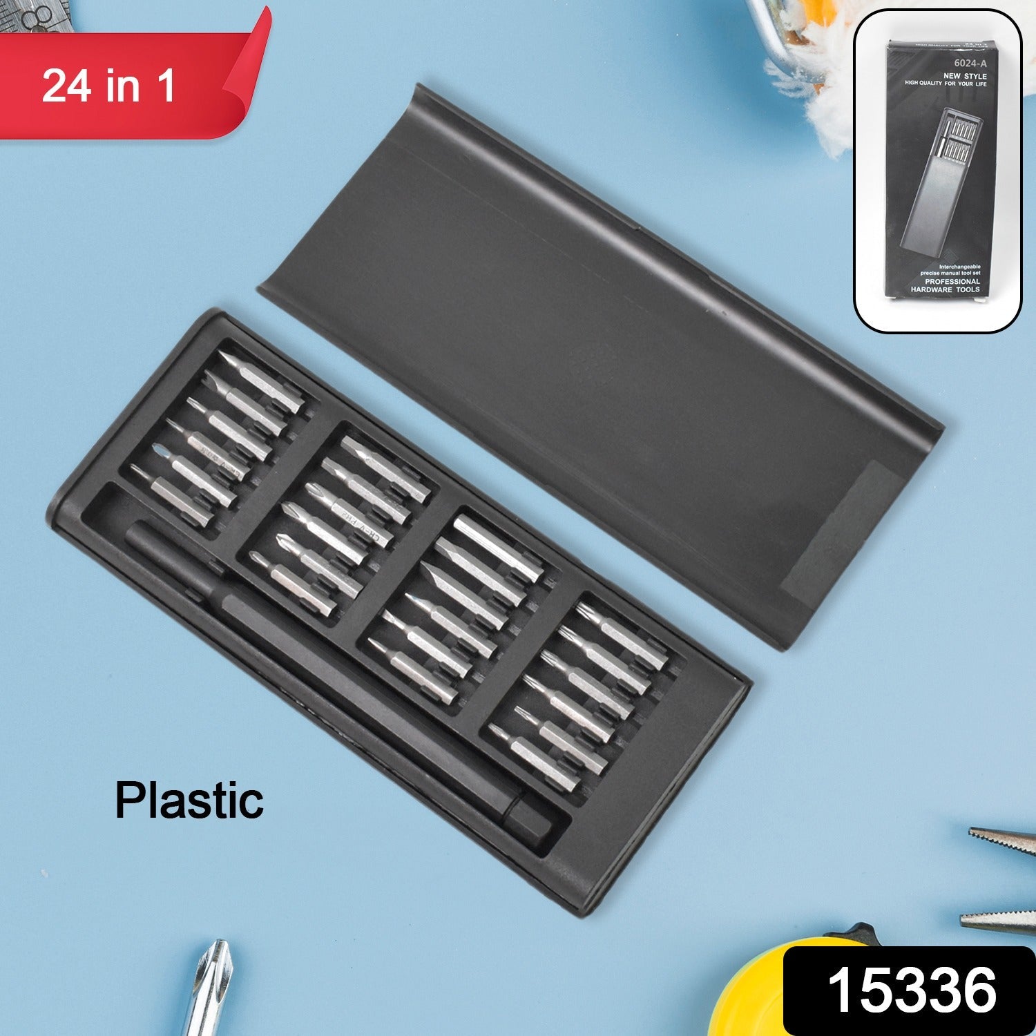 Precision Screwdriver Set 24-in-1 Magnetic Tool Kit | BoltForce - Side View