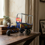 ALVENZA Indian Cargo Tricycle Decor – Handcrafted Miniature with Ethnic Truck Art