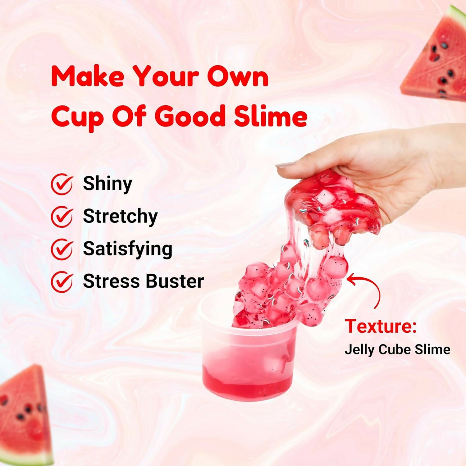 ALVENZA Watermelon Jelly Cube Slime Kit – Creative DIY Sensory Play