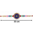 ALVENZA Evil Eye Sun Rays Rakhi – Stylish & Protective for Bhai