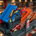 ALVENZA Hot Wheels City Fuel Station Playset – Interactive Racing Fun