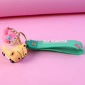 ALVENZA Cartoon Character Keychain – Cute Silicone Strap with Mini Toy Charm
