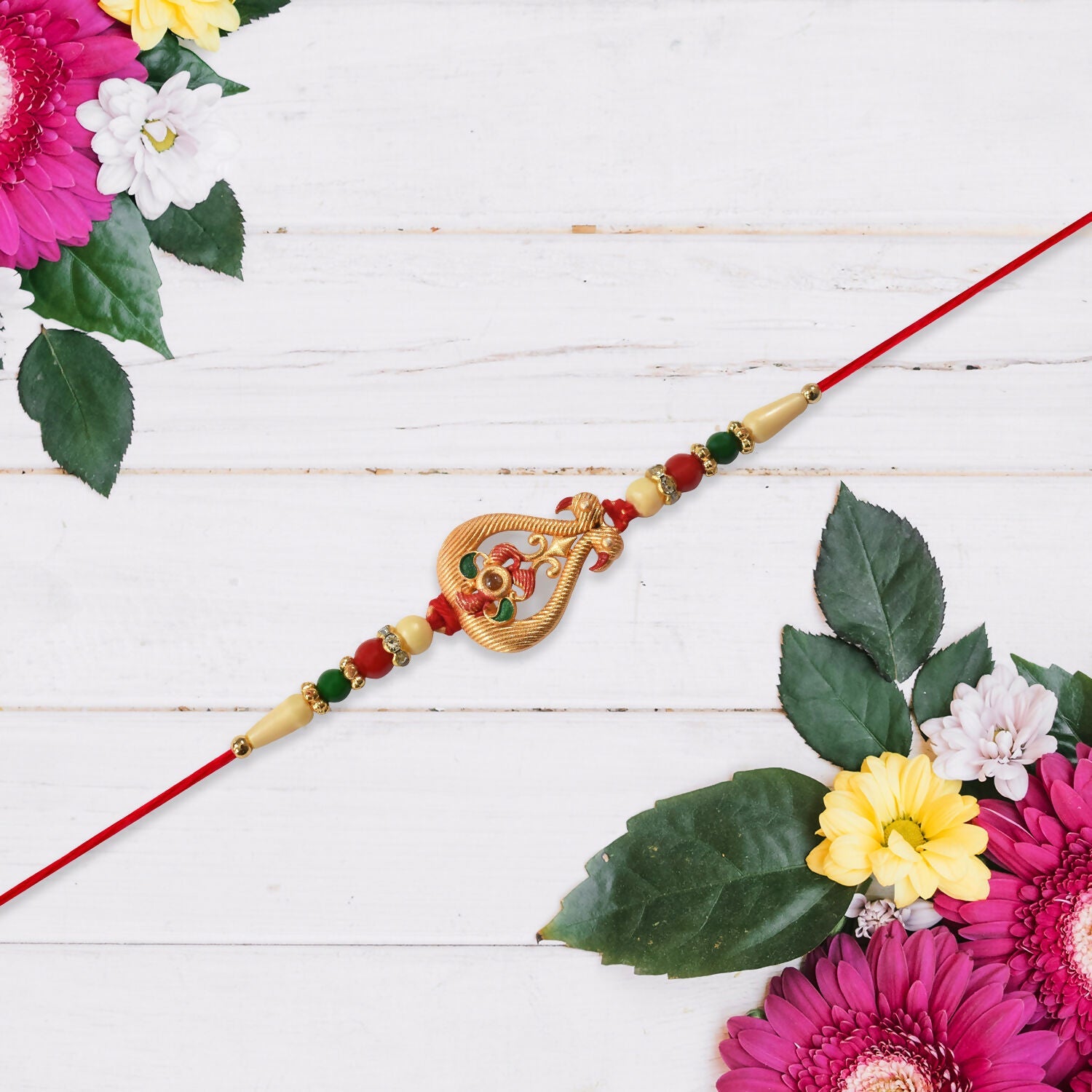 ALVENZA Designer Rakhi for Brother – Elegant Handcrafted Protection