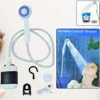 ALVENZA Portable Outdoor Shower Kit – USB Rechargeable Pump for Camping Comfort
