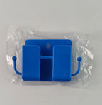 ALVENZA Wall Mount Mobile Stand – Compact Blue Phone Holder with Hook