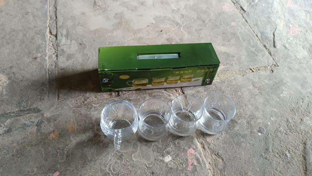 Glass Drinkware Set 4-Piece Mugs & Tumblers | TableNest - Detail View 6