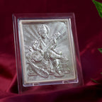 ALVENZA Silver Saraswati Maa Photo Frame – Elegant Spiritual Decor