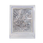 ALVENZA Silver Saraswati Maa Photo Frame – Elegant Spiritual Decor