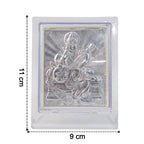 ALVENZA Silver Saraswati Maa Photo Frame – Elegant Spiritual Decor