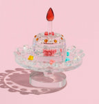 ALVENZA Rotating Crystal Cake Showpiece – Elegant Table Centerpiece for Occasions