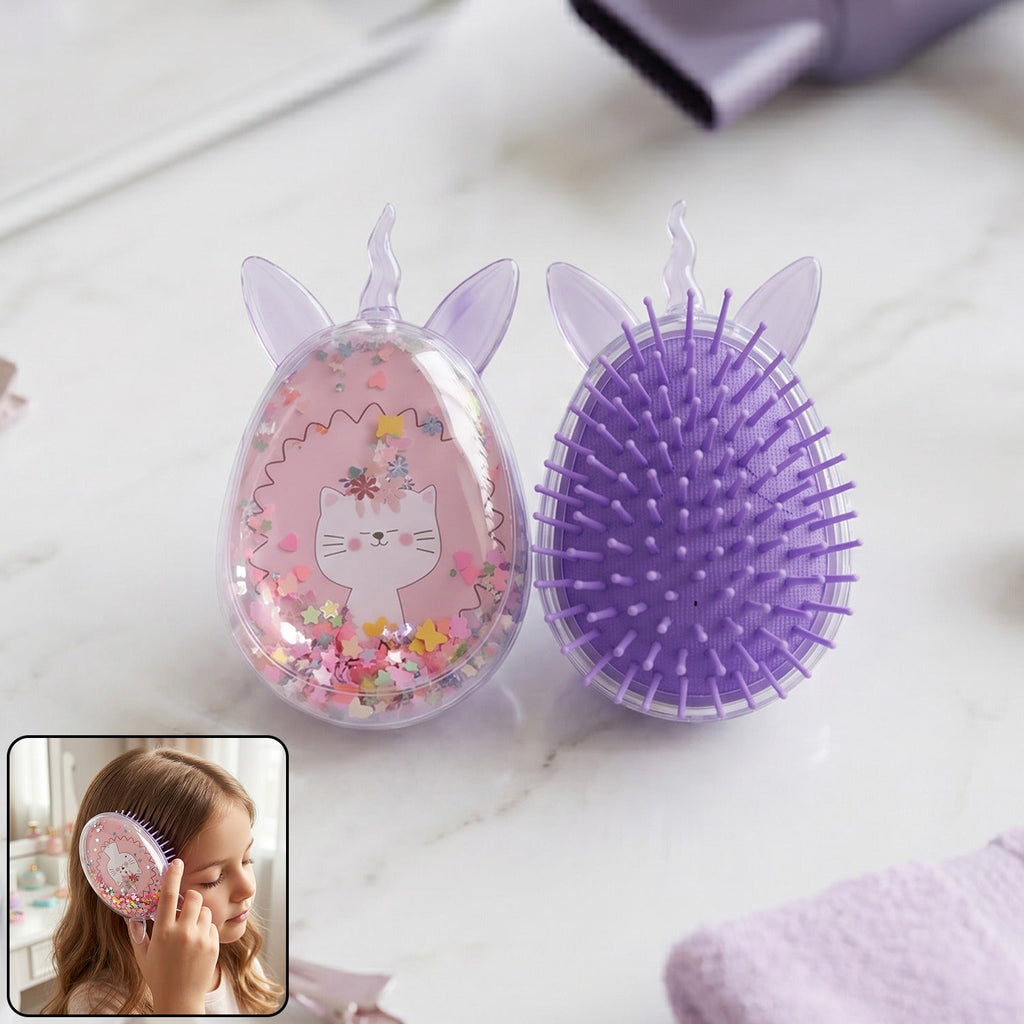 Cute Unicorn Hair Comb Fun, Detangling & Stylish for Kids - Detail View 8