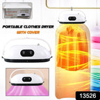 Portable Clothes Dryer Quick Dry Folding Machine - Side View