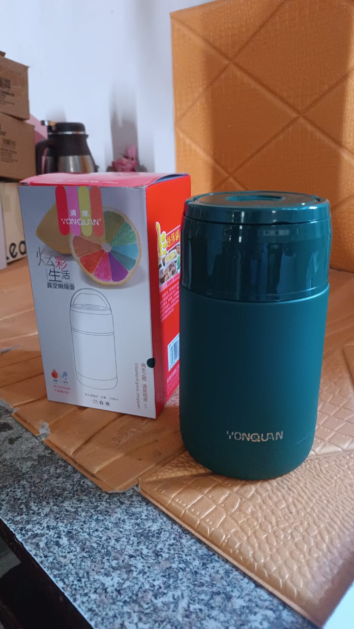 ALVENZA Stainless Steel Vacuum Bottle – 1000 ml Double Wall Insulated