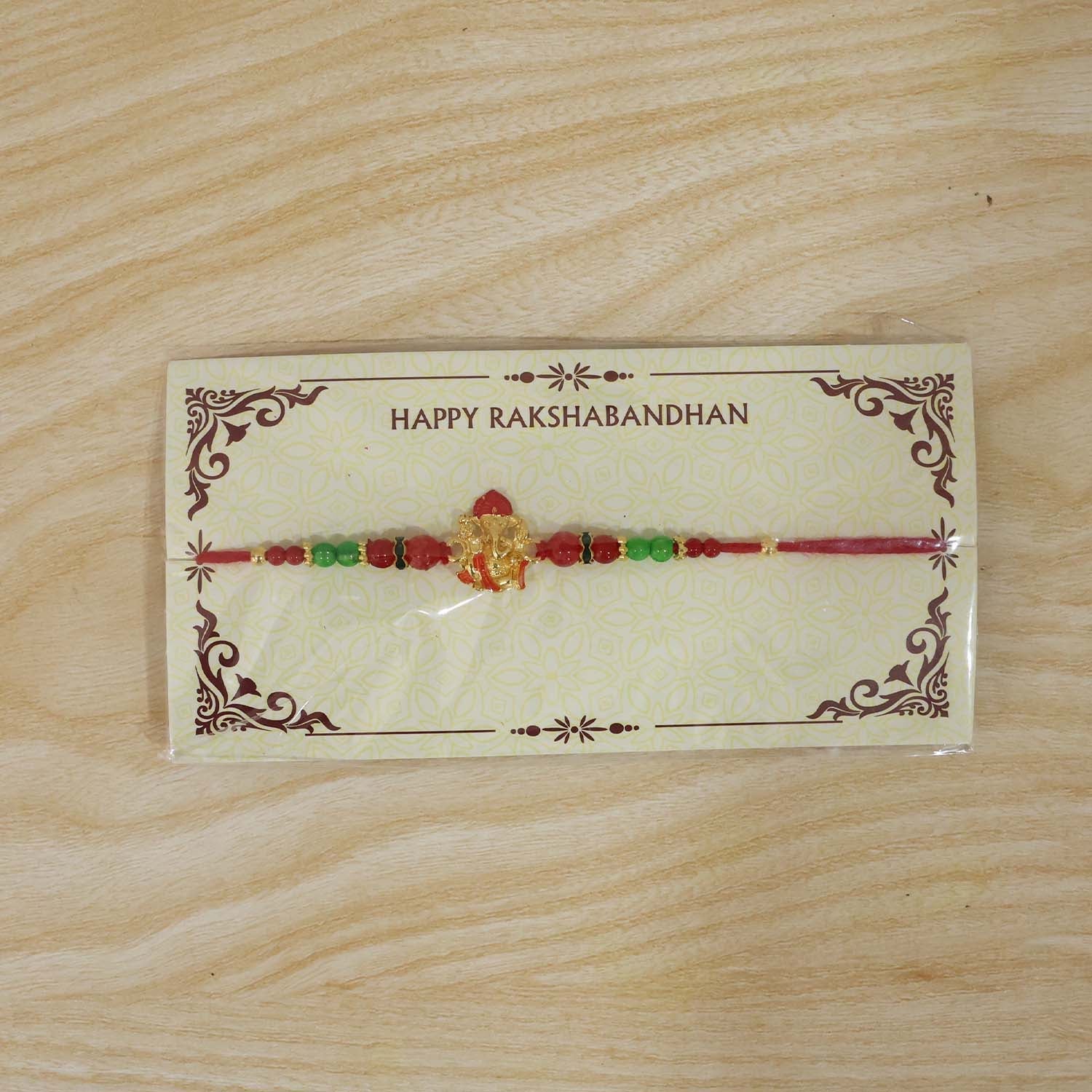 ALVENZA Ganesha Rakhi – Elegant Designer Festive Wrist Jewelry