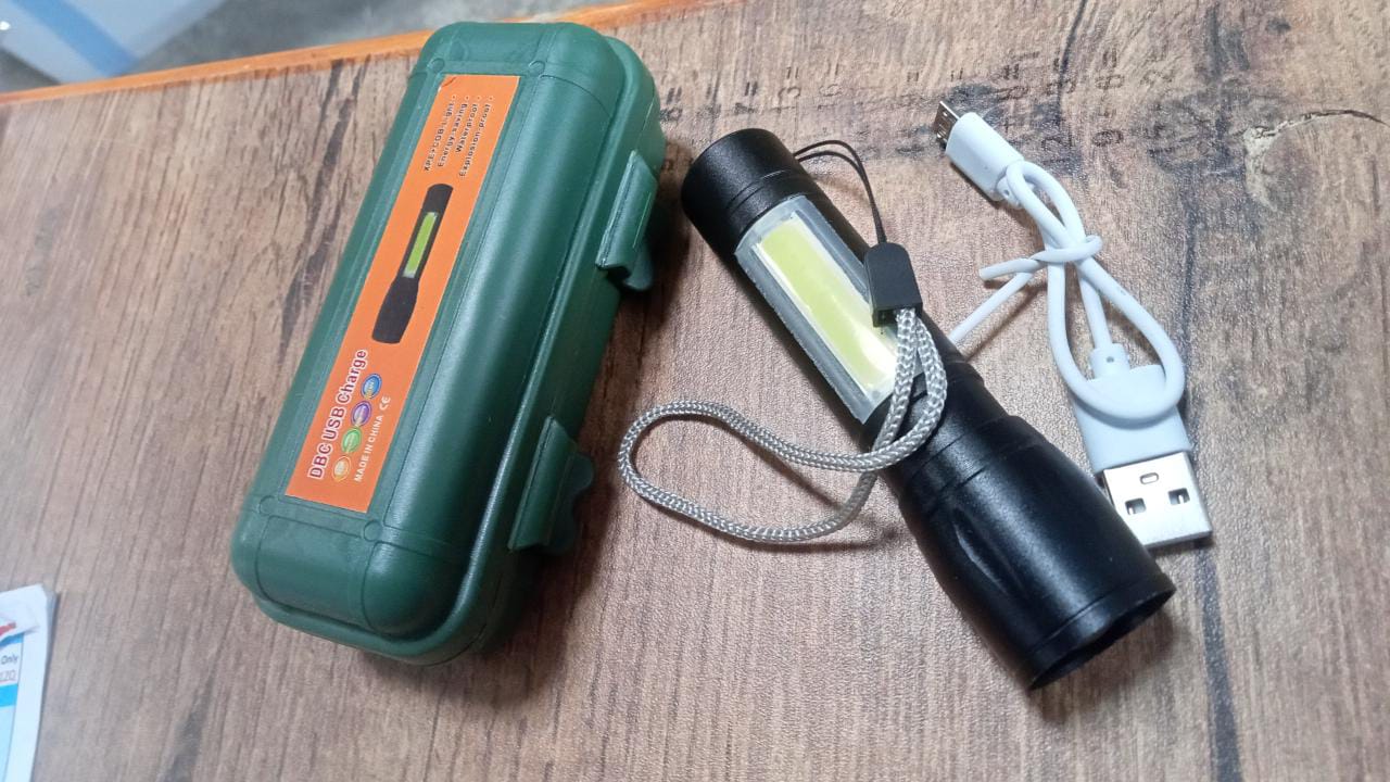 ALVENZA Rechargeable LED Flashlight – Mini, Long Range Torch | Indo Glow