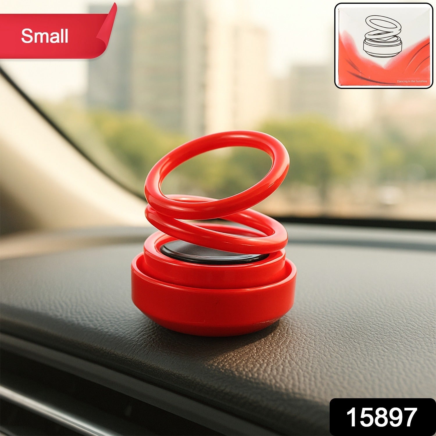 ALVENZA Solar-Powered Car Aroma Diffuser – Eco-Friendly Freshener