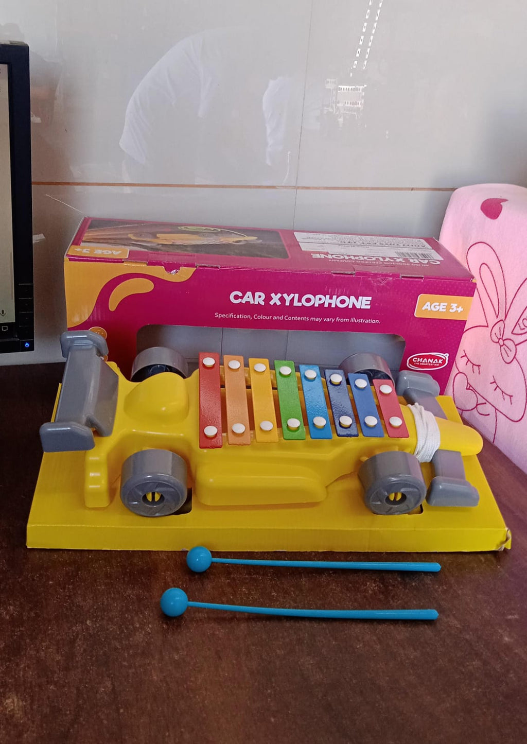 Kids Musical Car Xylophone 8-Key Plastic Instrument | Aditi - Detail View 7