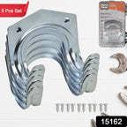 Heavy Duty Tool Hanger Hooks 5-Pack Garage Storage | GlimmerHome - Side View