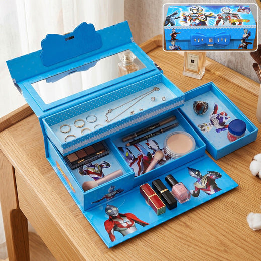 Multipurpose Folding Makeup and Jewelry Storage Box – Compact & Portable