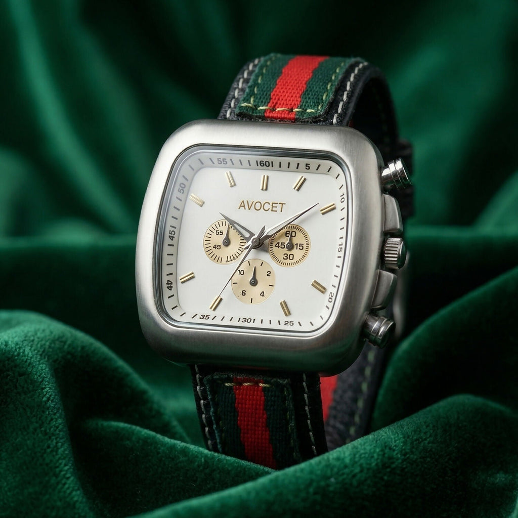 Men's Square Dial Analog Watch – Stylish Multi-Function Timepiece