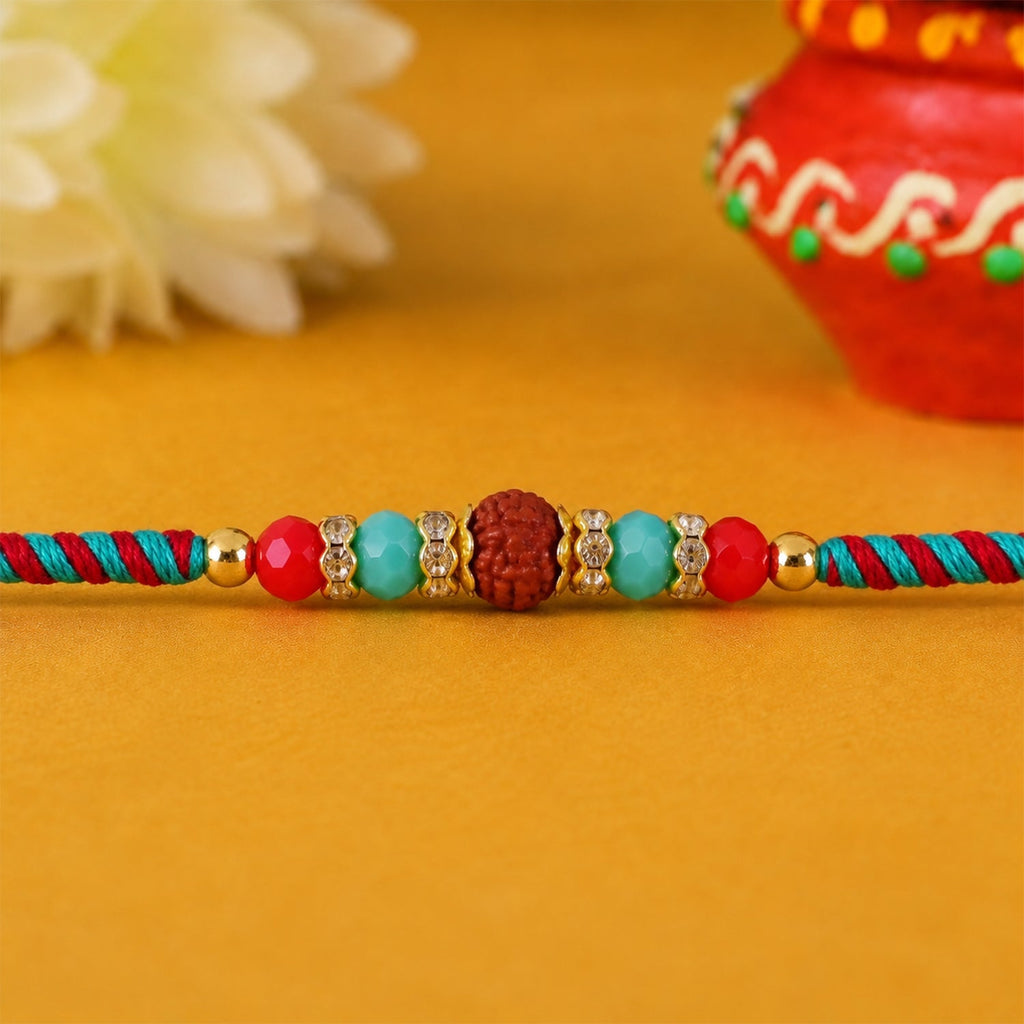 ALVENZA Multicolor Kids Charm Rakhi with Bright Beads and Cheerful Raksha Bandhan Beauty