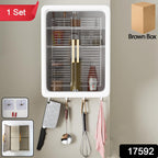 ALVENZA Wall-Mounted Kitchen Storage Cabinet – Spacious with Sliding Doors