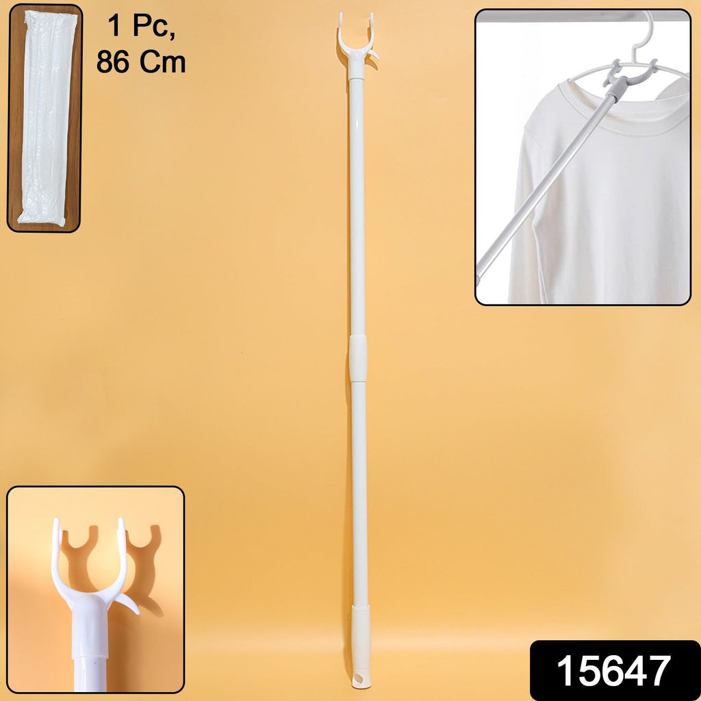 Long Reach Clothes Hook Rod 86 cm for Easy Access - Side View