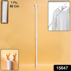 Long Reach Clothes Hook Rod 86 cm for Easy Access - Side View