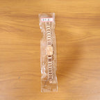 Elegant Rose Gold Women's Watch – Rectangular Dial & Premium Metal Strap